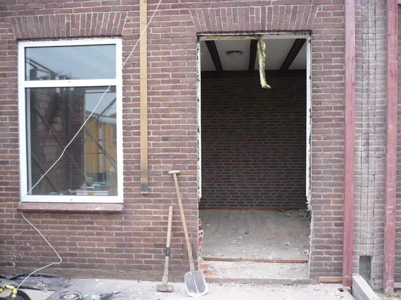 Aanbouw Ruttestraat Netersel zijkant