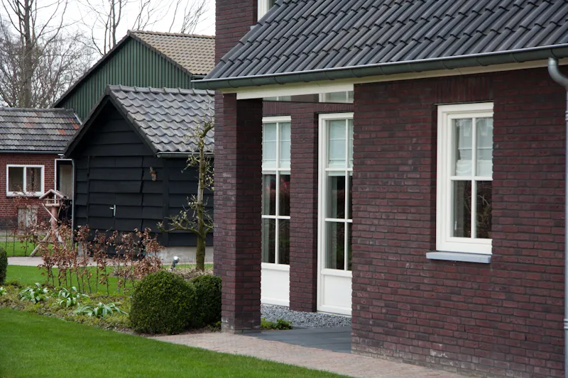 Achtergevel nieuwbouw woonhuis Uitgang Bladel
